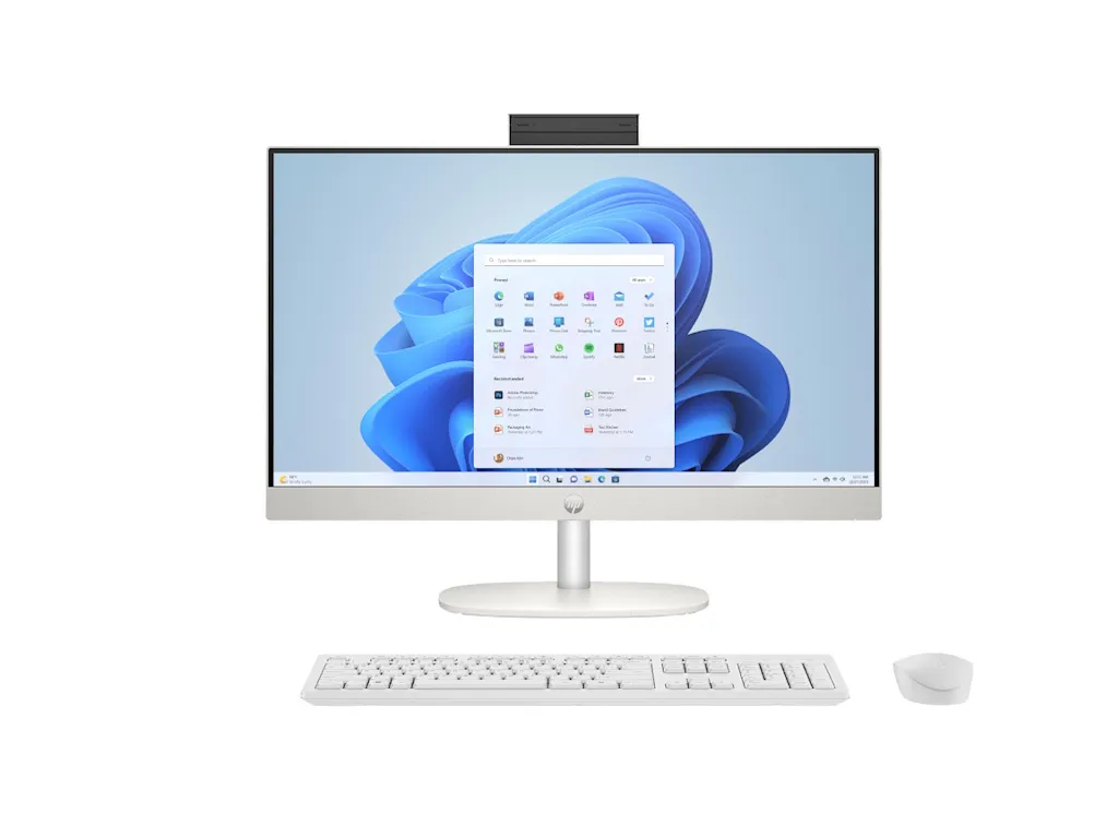 HP PSG Racunar HP 24-cr0082ny AiO/DOS/23.8" FHD AG IPS Touch/Ryzen 5-7520U/16GB/512GB/WiFi/GLAN/bela Slika 2