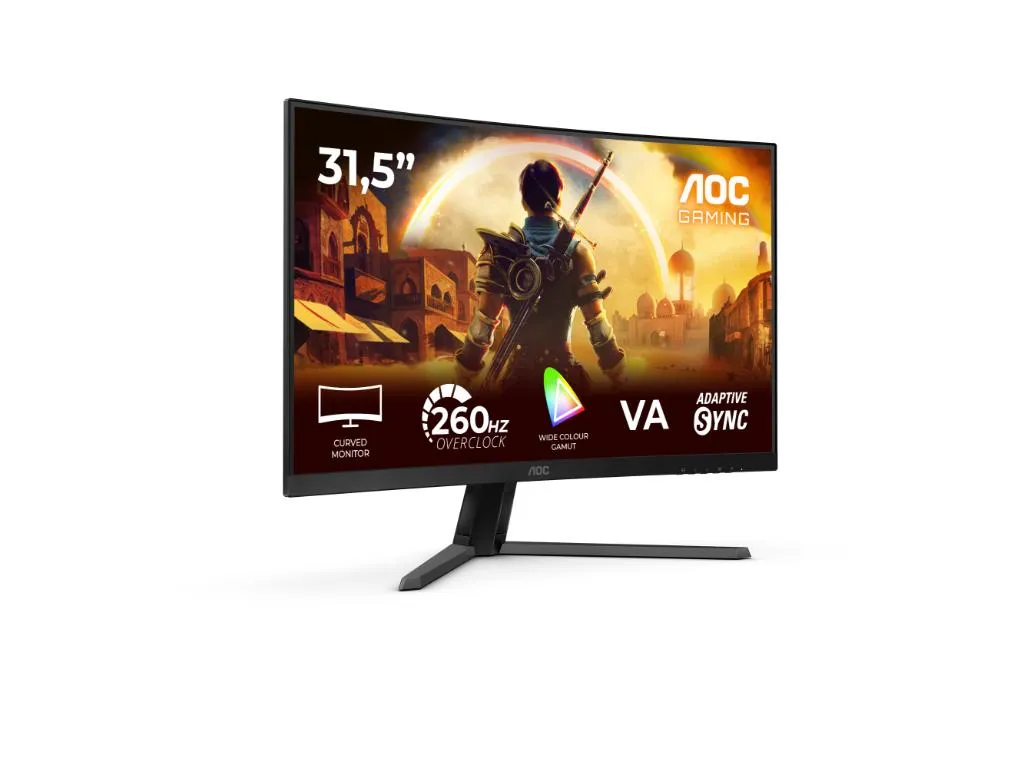 Monitor AOC C32G42ZE 31.5"/VA,zakrivljen/1920x1080/260Hz/0.3ms MPRT/HDMI,DP/Adaptive sync/VESA/crna Slika 1