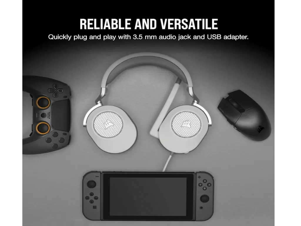 Slušalice CORSAIR HS65 SURROUND ŽICNE/CA-9011271-EU/bela Slika 2