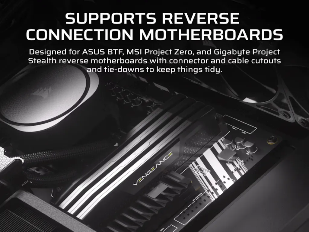 Corsair Kucište CORSAIR FRAME 4000D RS ARGB Mid-Tower/ATX/kaljeno staklo/bez napajanja/crna Slika 4