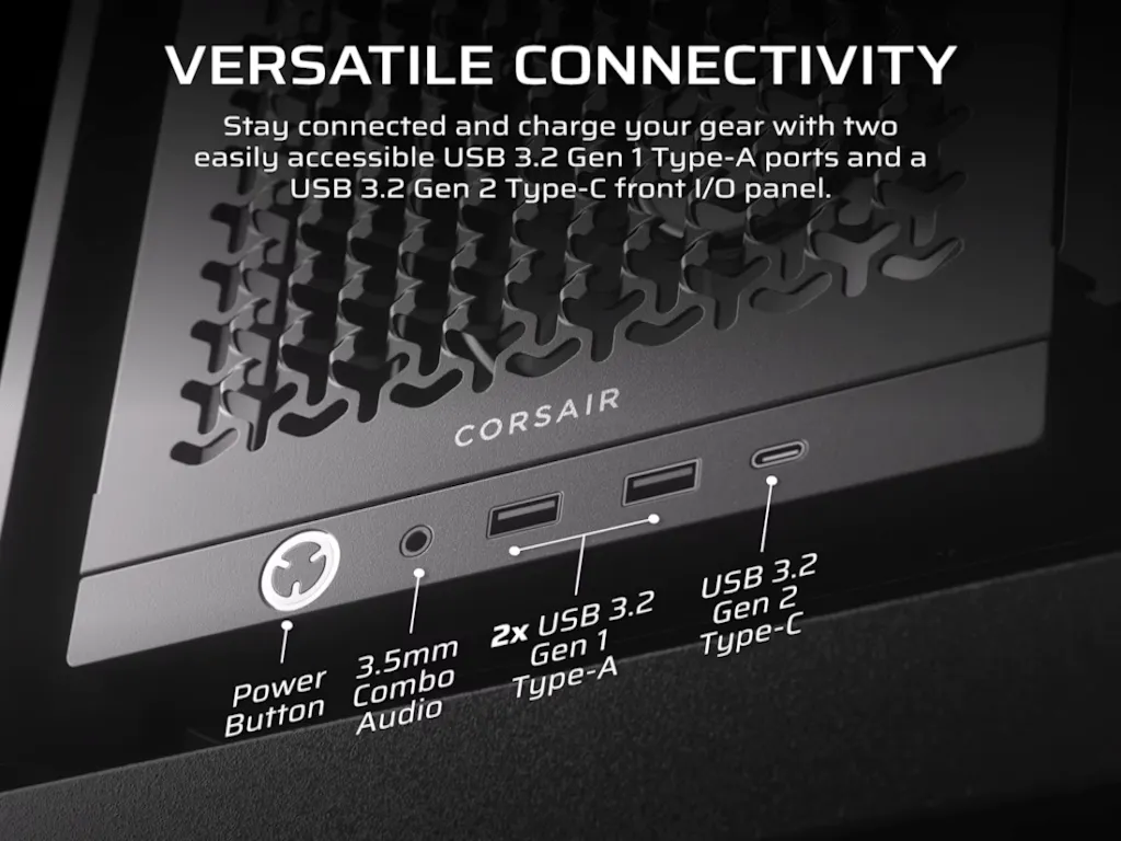 Corsair Kucište CORSAIR FRAME 4000D RS Mid-Tower/ATX/kaljeno staklo/bez napajanja/crna Slika 9