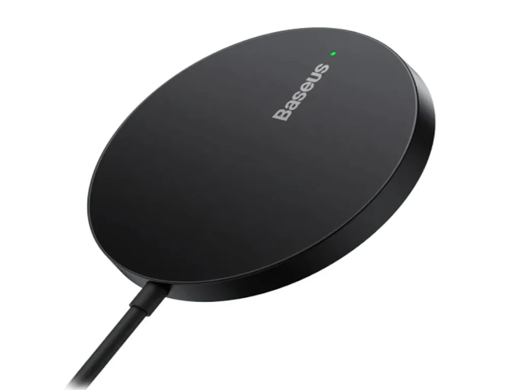 Baseus Bežicni Punjac BASEUS Simple Mini3 Magnetic Wireless Charger/15W/crna Slika 1