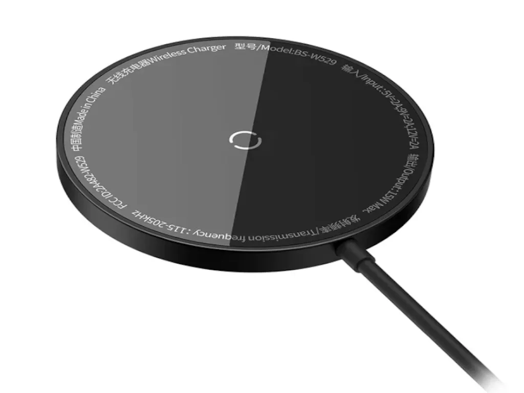 Baseus Bežicni Punjac BASEUS Simple Mini3 Magnetic Wireless Charger/15W/crna Slika 2