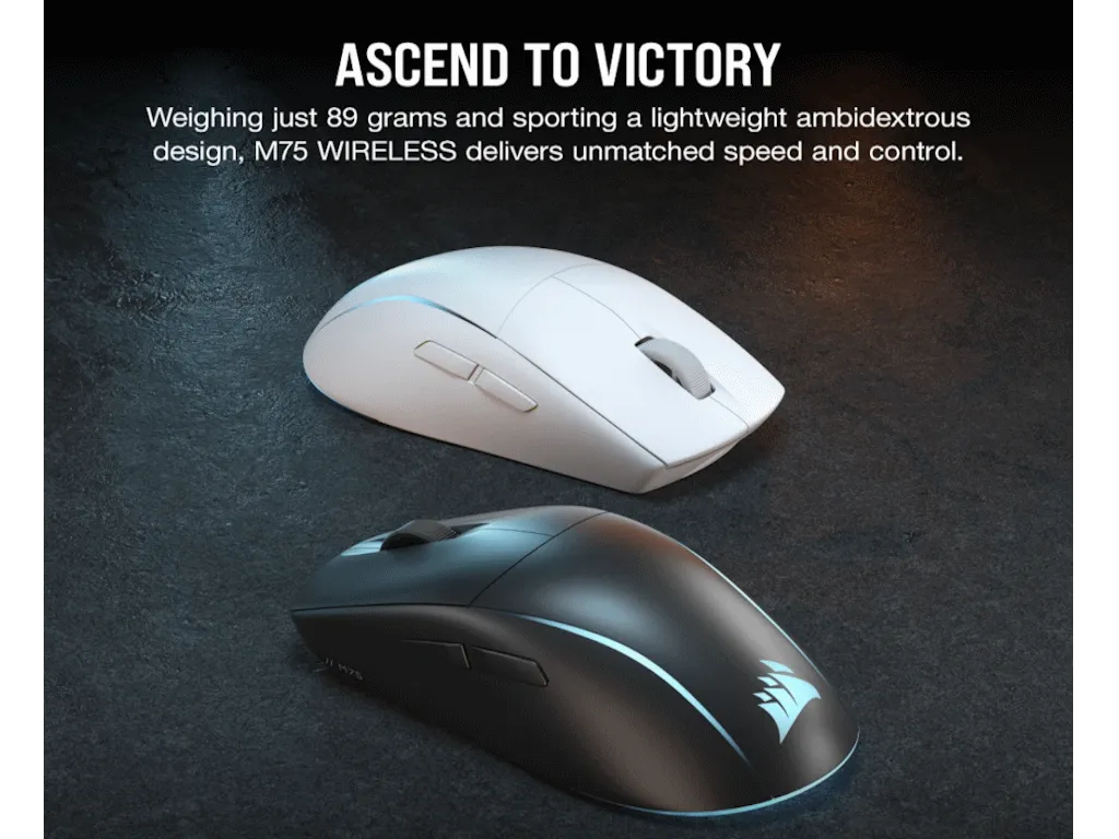 Miš CORSAIR M75 bežicni/CH-931D010-EU/RGB/gaming/crna Slika 3