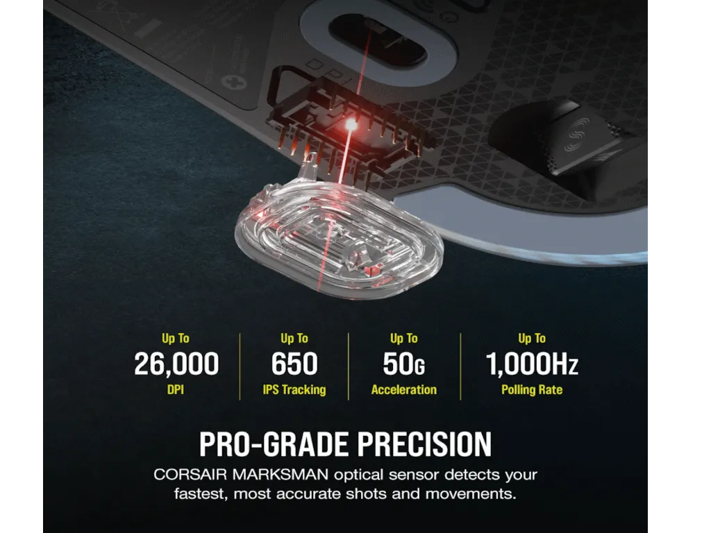 Miš CORSAIR M75 bežicni/CH-931D010-EU/RGB/gaming/crna Slika 5