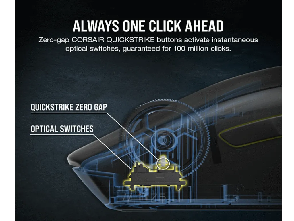 Miš CORSAIR M75 bežicni/CH-931D010-EU/RGB/gaming/crna Slika 6