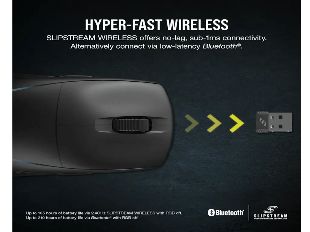 Miš CORSAIR M75 bežicni/CH-931D010-EU/RGB/gaming/crna Slika 9