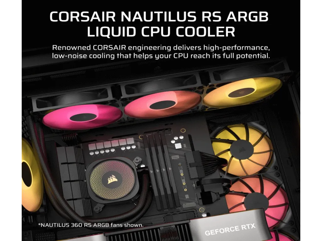Kuler za CPU CORSAIR NAUTILUS 240 ARGB/240mm/vodeno hladenje/crna Slika 8
