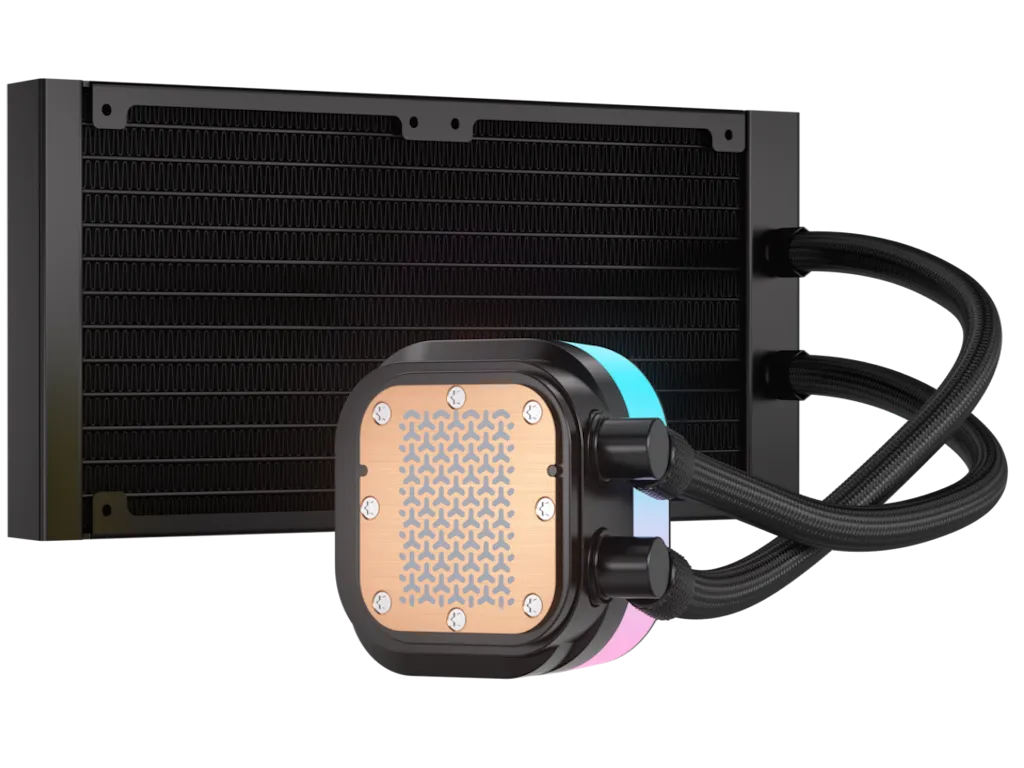 Kuler za CPU CORSAIR iCUE LINK TITAN 240 RX/RGB/AIO/240mm/dual fan/vodeno hladenje/crna Slika 10