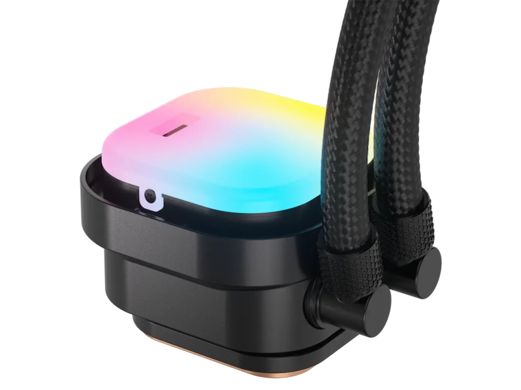 Kuler za CPU CORSAIR iCUE LINK TITAN 240 RX/RGB/AIO/240mm/dual fan/vodeno hladenje/crna Slika 8