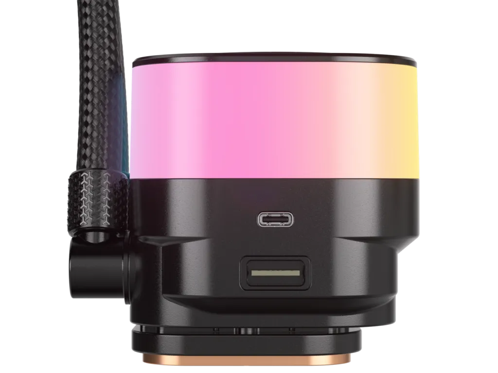 Kuler za CPU CORSAIR iCUE LINK TITAN 240 RX/RGB/AIO/240mm/dual fan/vodeno hladenje/crna Slika 7