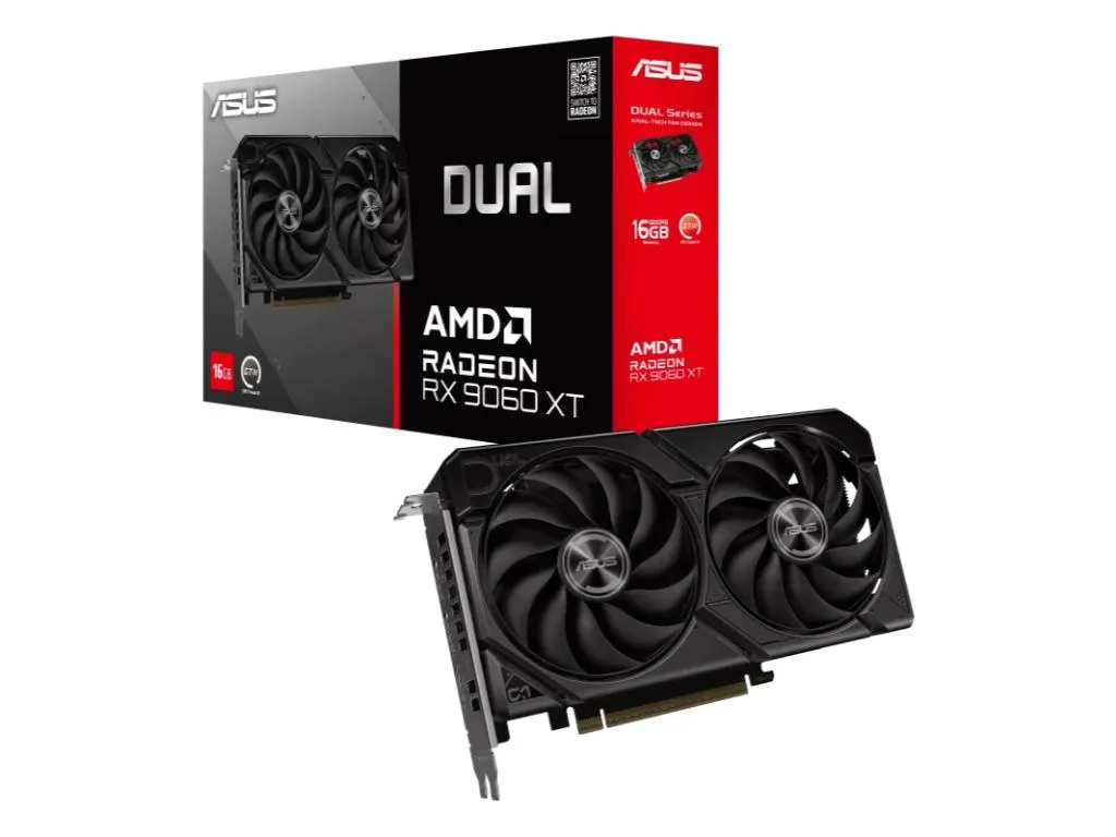 Graficka karta ASUS DUAL-RX9060XT-16GT AMD/16GB/GDDR6/128bit/crna Slika 1