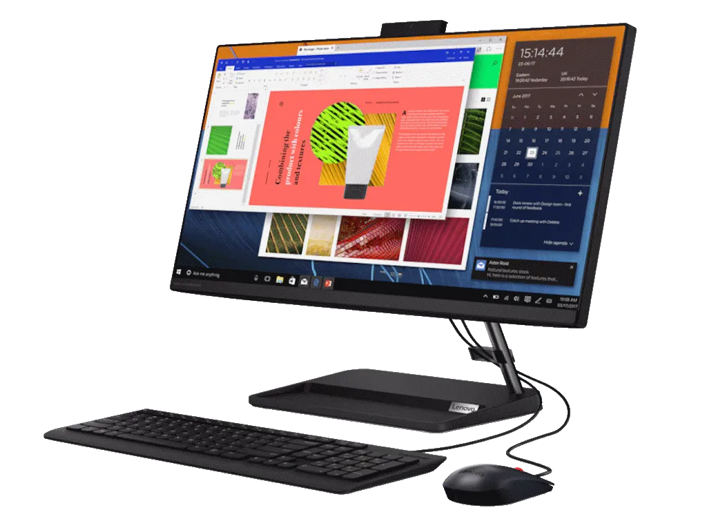 Lenovo Racunar LENOVO IdeaCentre AIO 3 24ALC6 DOS/23.8" FHD/Ryzen 5-7430U/16GB/512GB/USB tastat i miš/crna Slika 3