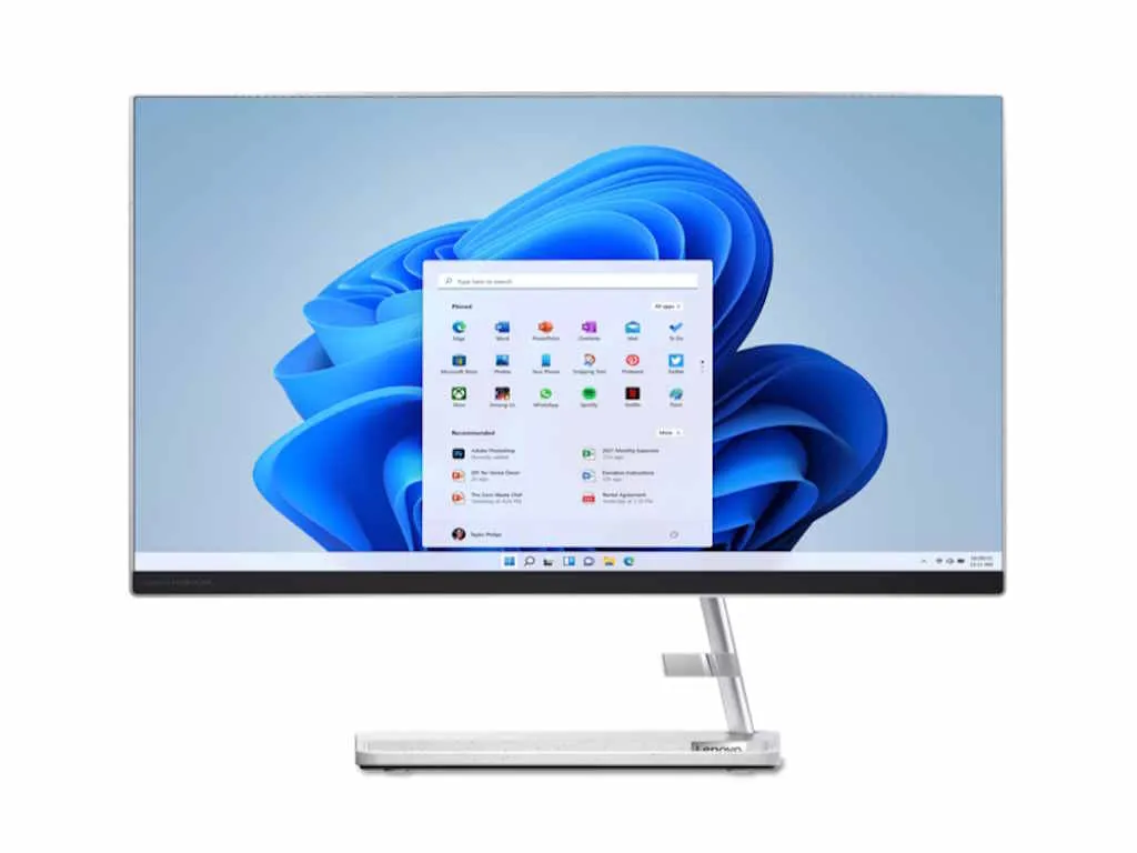 Racunar Lenovo AIO IdeaCentre 3 24IAP7 DOS/23.8" FHD/i5-12450H/16GB/512GB SSD/USB KB&Mouse/bela Slika 1