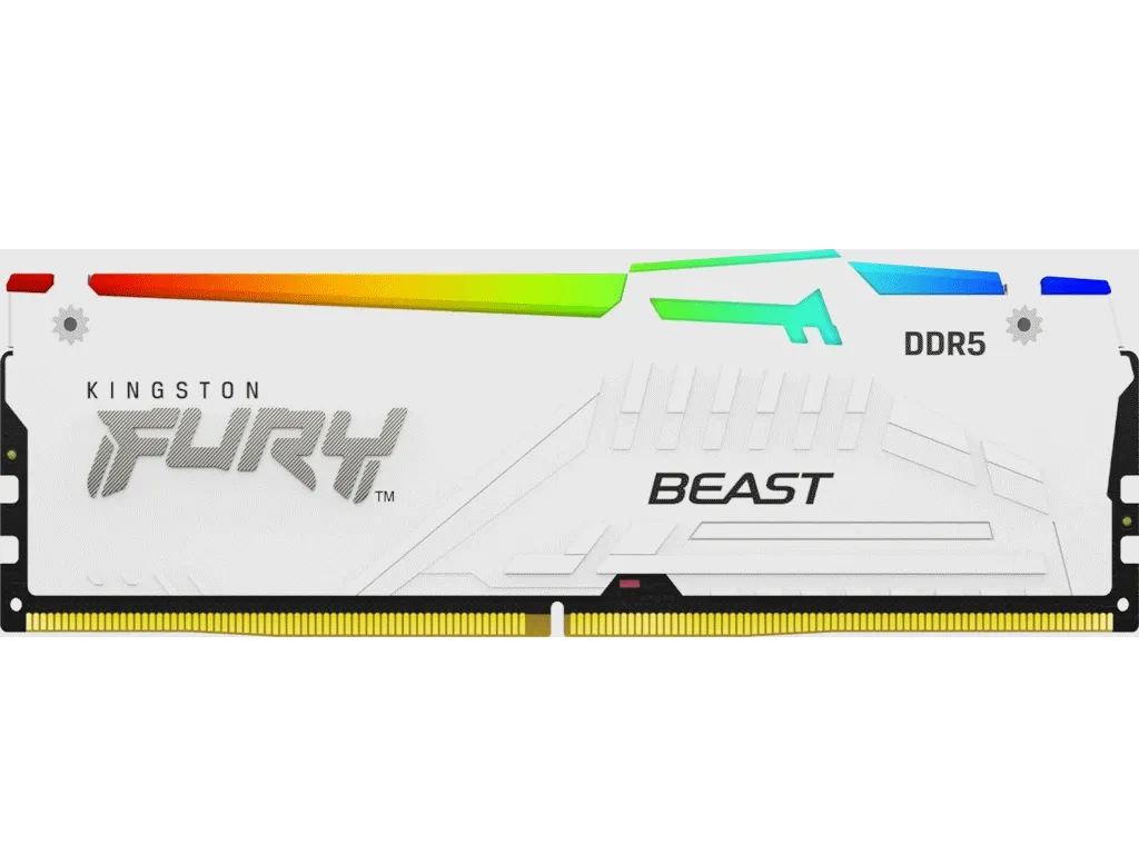 Kingston Memorija KINGSTON 16GB/DIMM/DDR5/5600MHz/CL36/FURY Beast RGB/bela Slika 2