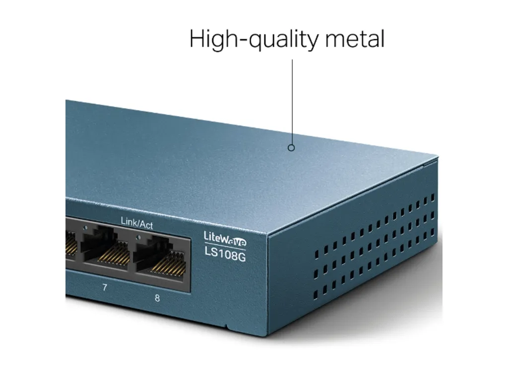 Switch TP-LINK LS108G LiteWave Gigabit 8xRJ-45/10/100/1000Mbps/metalno kucište Slika 2