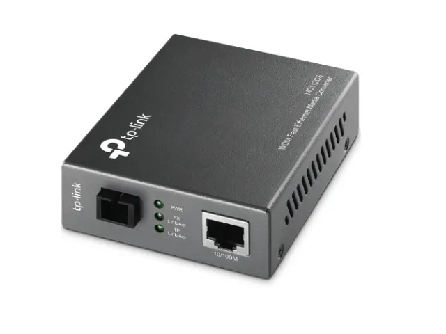 TP-LINK Media konverter 10/100Mbps to 100Mbps single-mode SC fiber, domet do 20km Slika 1