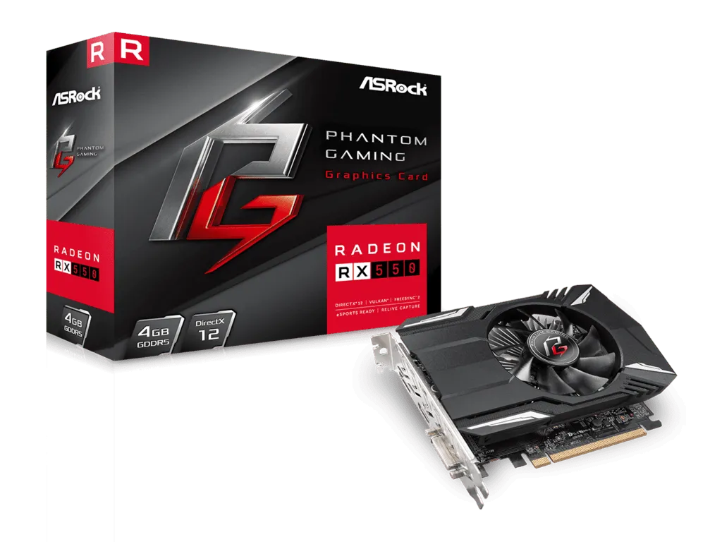 Asrock Graficka karta ASROCK RX550 4G 4GB/AMD/GDDR5/128bit/crna Slika 2