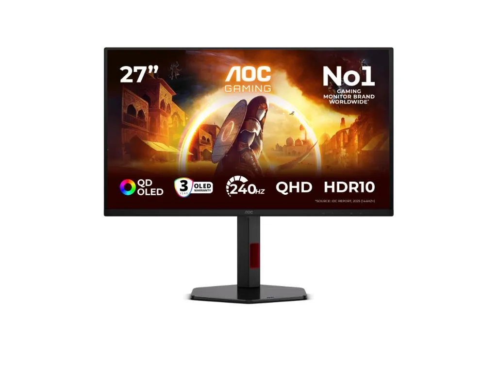 Monitor AOC Q27G4ZDR 26.5"/OLED/2560x1440/240Hz/0.03ms/HDMIX2,DP,USBx2/G-sync/VESA/crna Slika 1
