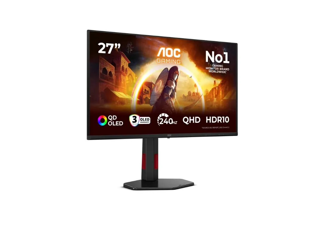 Monitor AOC Q27G4ZDR 26.5"/OLED/2560x1440/240Hz/0.03ms/HDMIX2,DP,USBx2/G-sync/VESA/crna Slika 2
