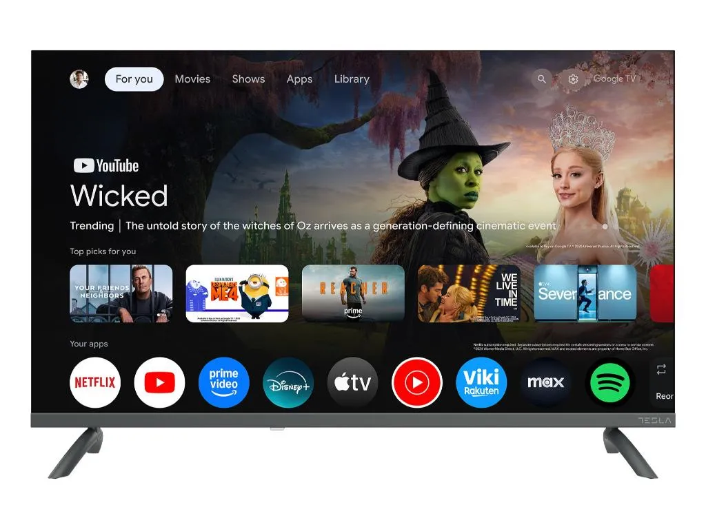 Televizor TESLA Q32E665GHS/QLED/32"/HD/smart/Google TV/siva Slika 2