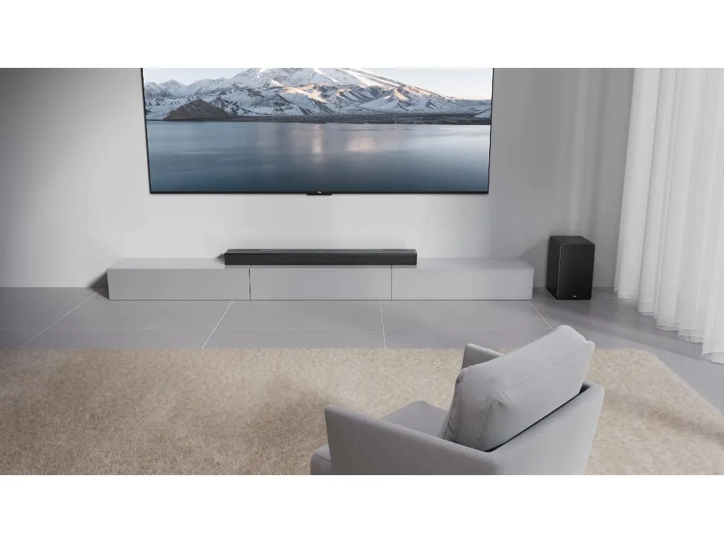 Soundbar TCL Q75HE/Wireless SW/DTS:X/Dolby Atmos/620W/96dB/AI sonic/crna Slika 3