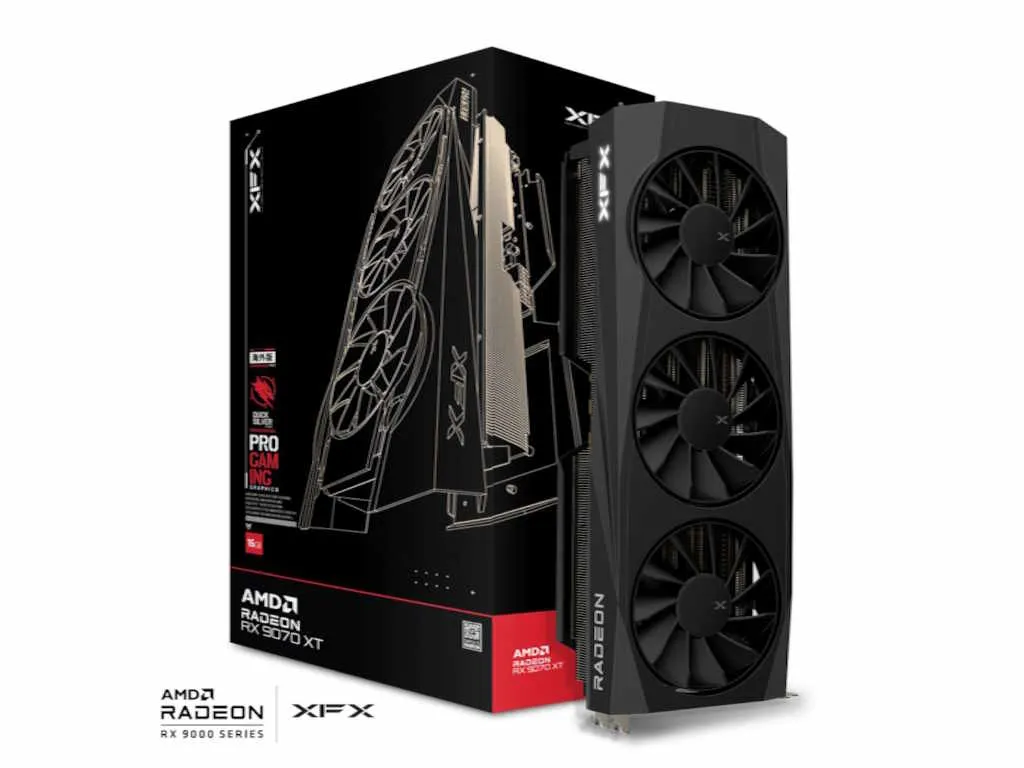 Graficka karta XFX RX 9070XT AMD 16GB/GDDR6/256bit/crna Slika 1