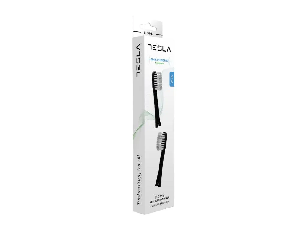 Zamenski nastavak za elektricnu cetkicu za zube TESLA TD-91B/soft conical/regular/crna Slika 2