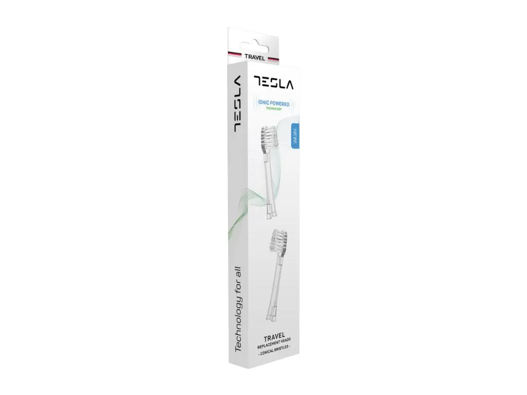 Zamenski nastavak za manuelnu cetkicu za zube TESLA TD13/soft flat/regular/bela Slika 2