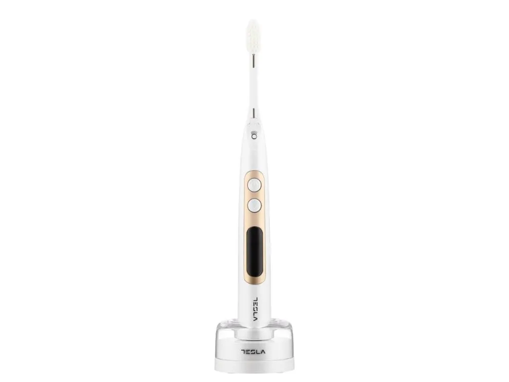 Cetkice za zube TESLA TDP121PW/elektricna/jonska i sonicna tehnologija/soft conical/biserno bela Slika 6