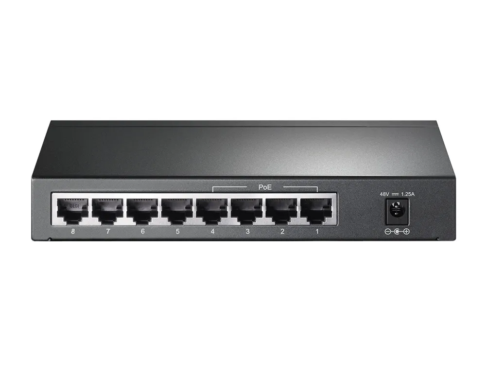 Switch TP-LINK TL-SG1008P Gigabit/8x RJ45/10/100/1000Mbps/4x PoE/Desktop metalno kuciste Slika 2