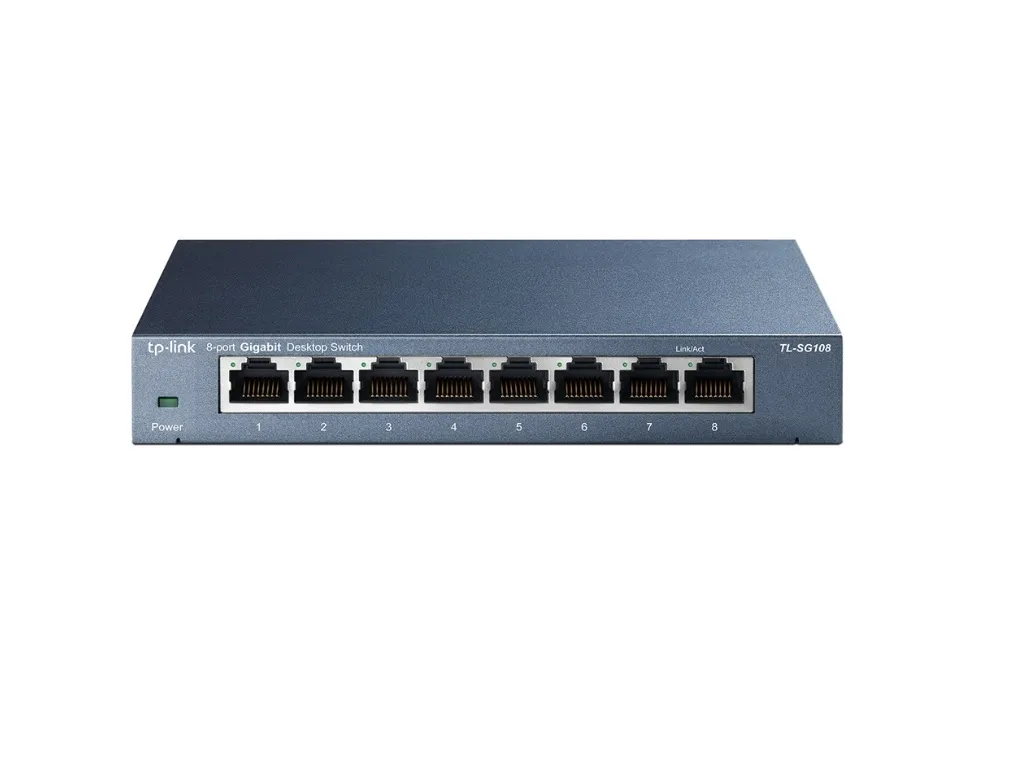 Switch TP-LINK TL-SG108 Gigabit/8x RJ45/10/100/1000Mbps/Desktop metalno kuciste Slika 2