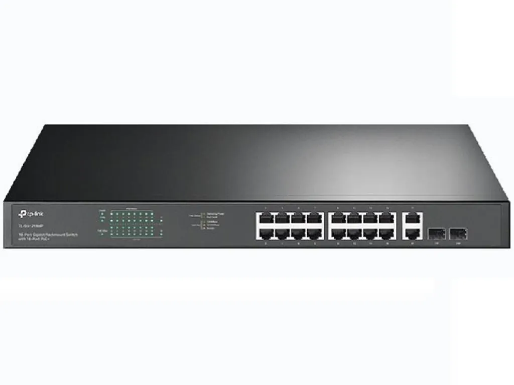 TP-Link Switch TP-LINK TL-SG1218MP Gigabit/18xRJ4510/100/1000Mbps/16-Port PoE+/ Rackmount Slika 1