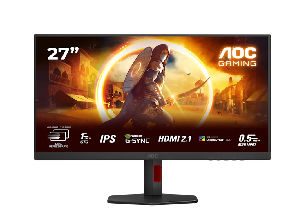 Monitor AOC U27G4R 27"/IPS/3840x2160/320Hz FHD 160Hz UHD/1ms/HDMIx2,DP,USB/Adaptive sync/VESA/crna Slika 2