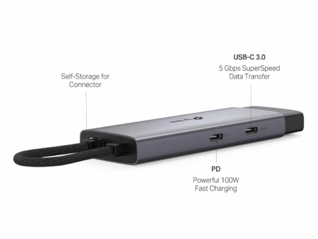 Hub TP-LINK UH5020C USB Type-C 5-Port Hub/1*HDMI 4K@60Hz/1*PD 100W/1*USB Type-C 5Gbps 2*USB Type-A 5 Slika 2