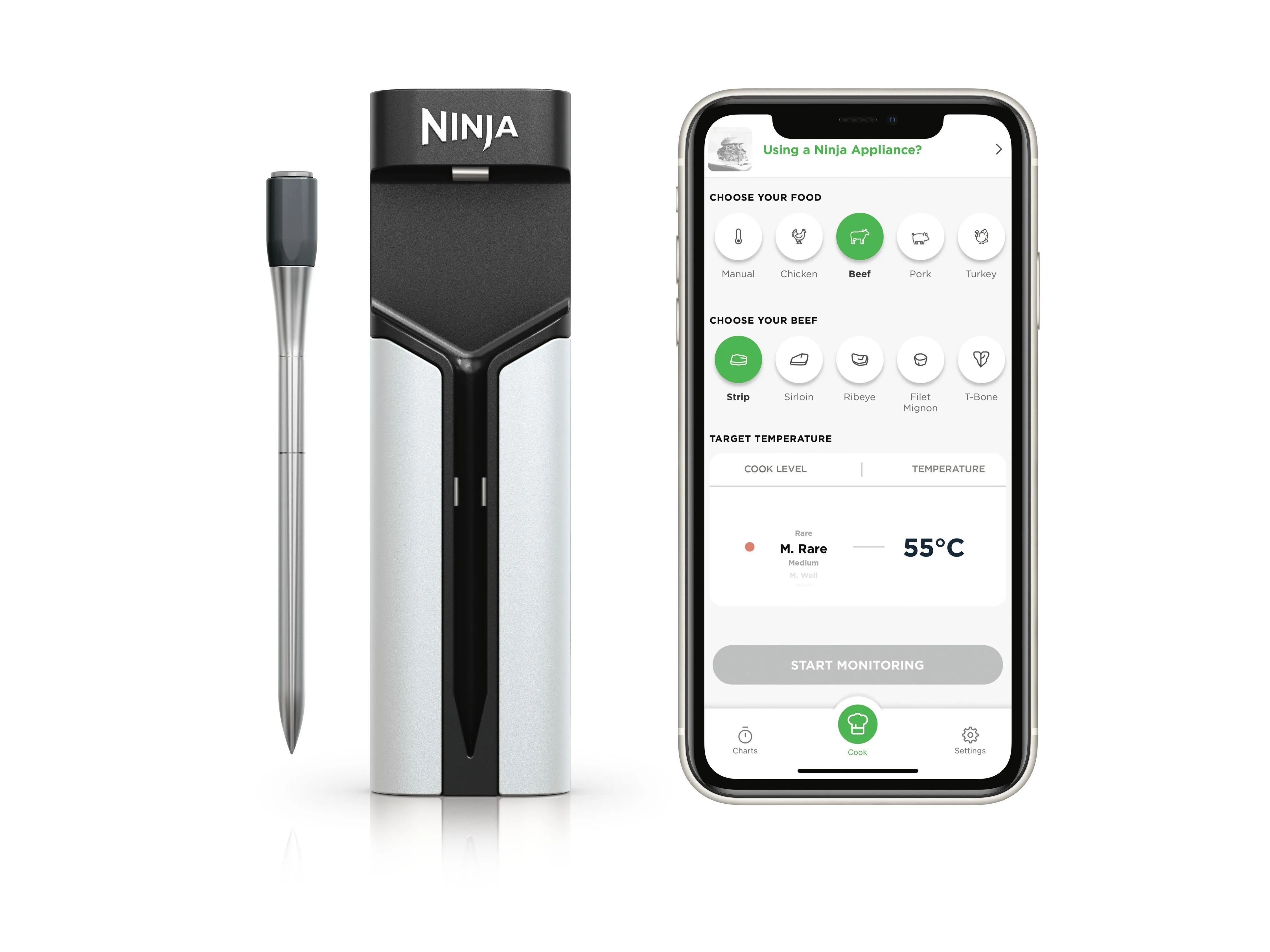 Ninja Termometar za hranu NINJA WP100EU/bežicni/crna-siva Slika 4