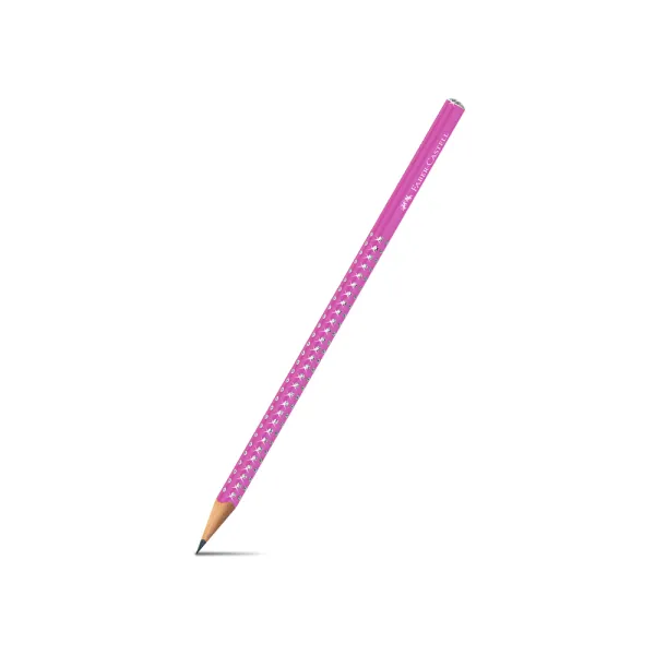 Faber Castell Grafitna olovka Faber Castel GRIP HB Sparkle 118291 electric fuchia Slika 2