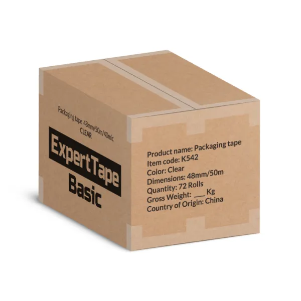 Samolepljiva selotejp traka ExpertTape Basic 48x50 /40 mikrona/ providna Slika 3