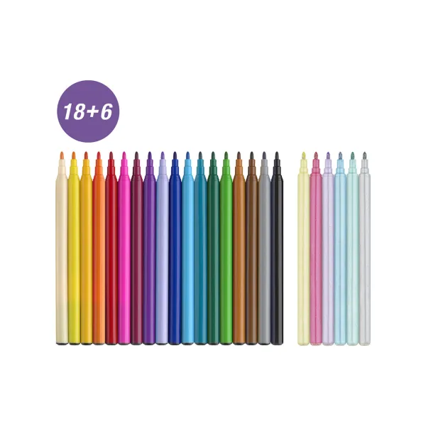 faber Castell Flomaster školski Faber Castell 1/18+6 Unicorn 554221 Slika 2