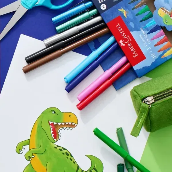 Flomaster školski Faber Castell 1/18+6 Dinosaur 554222 Slika 4