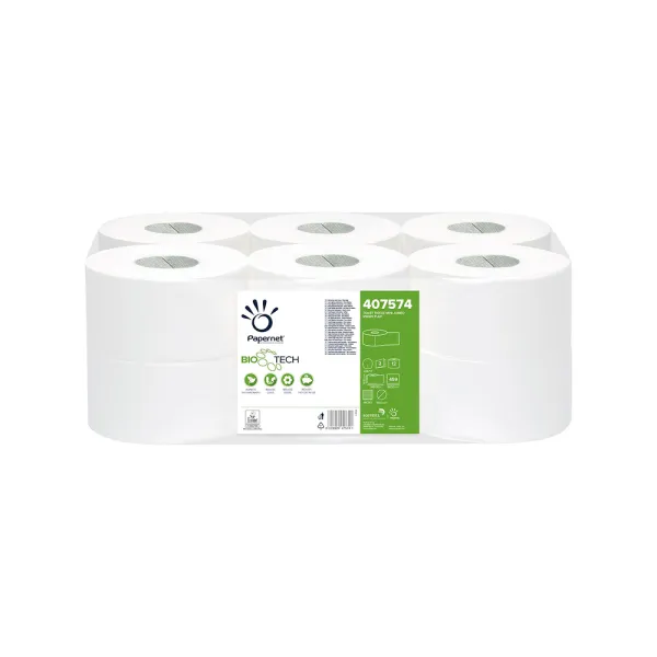 Papernet Toalet papir BioTech Gigant PAPERNET, 2 sloja, 12x140m 407574 Slika 1