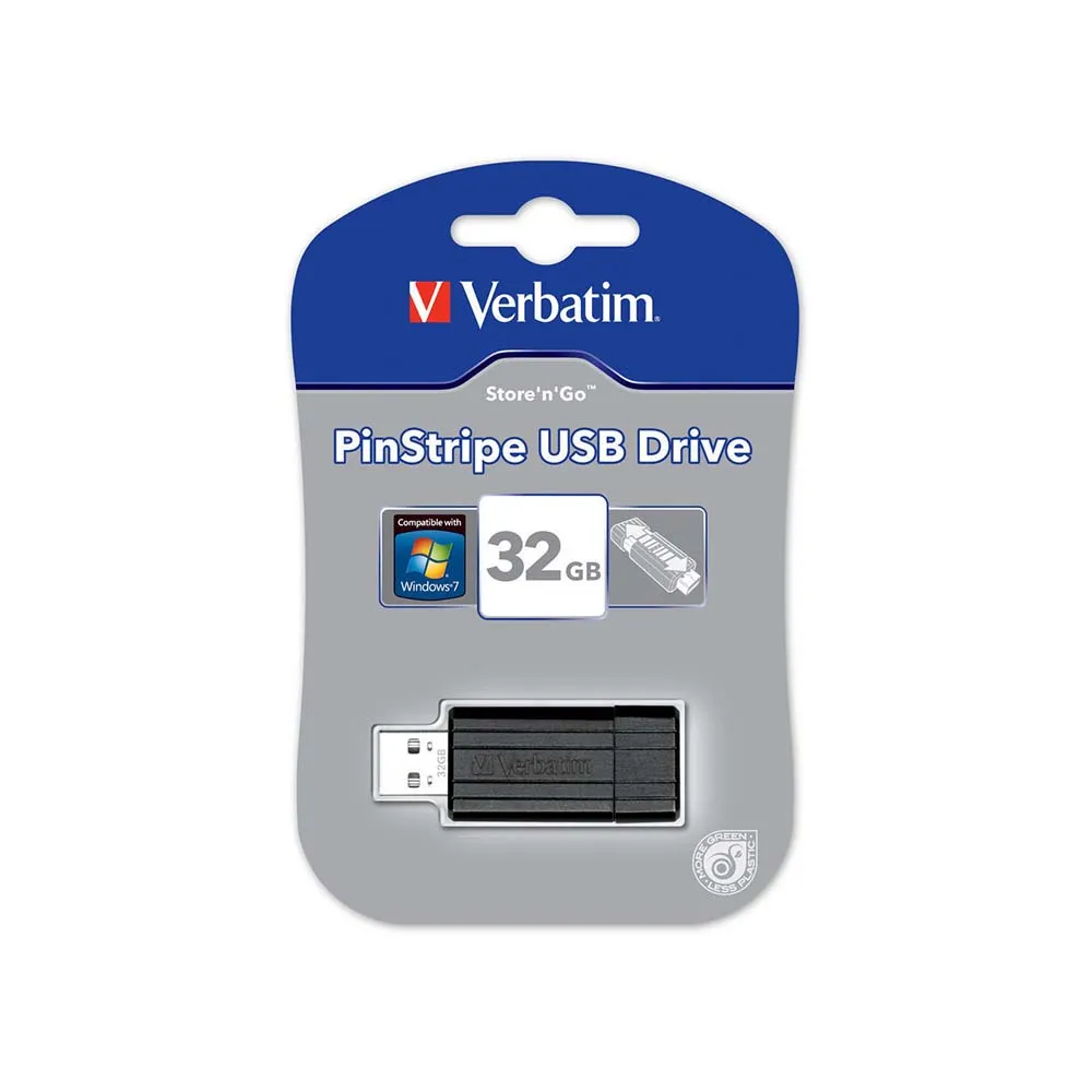 Flash USB 32GB Verbatim 2.0 PinStripe Slika 1