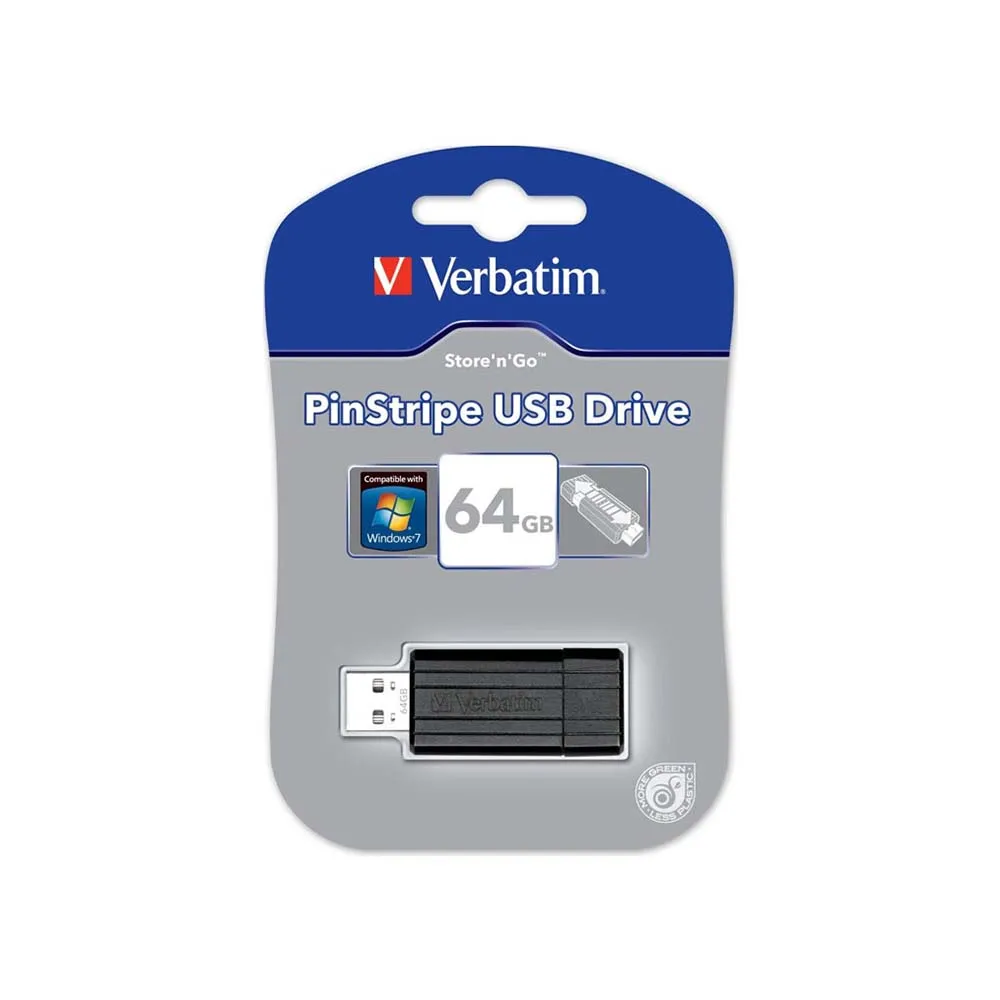 Flash USB 64GB Verbatim 2.0 Pin stripe Slika 1