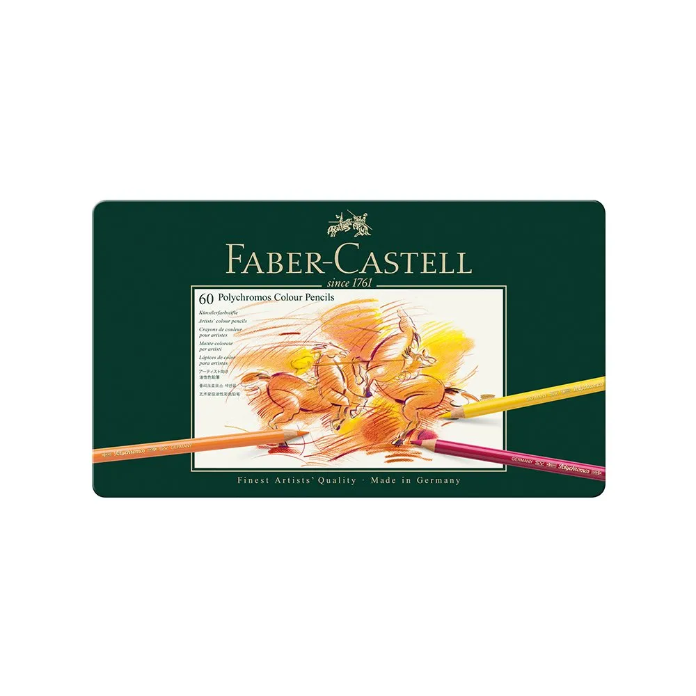 Drvene bojice Faber Castell Polychromos 1/60 110060 metalna kutija Slika 1