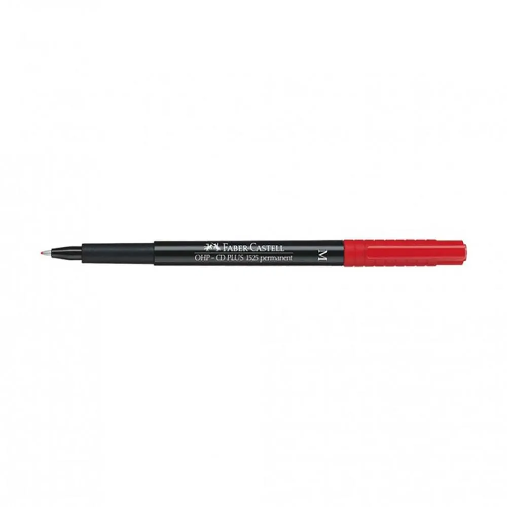 Flomaster OHP M 1mm Faber Castell crveni 07494 Slika 1