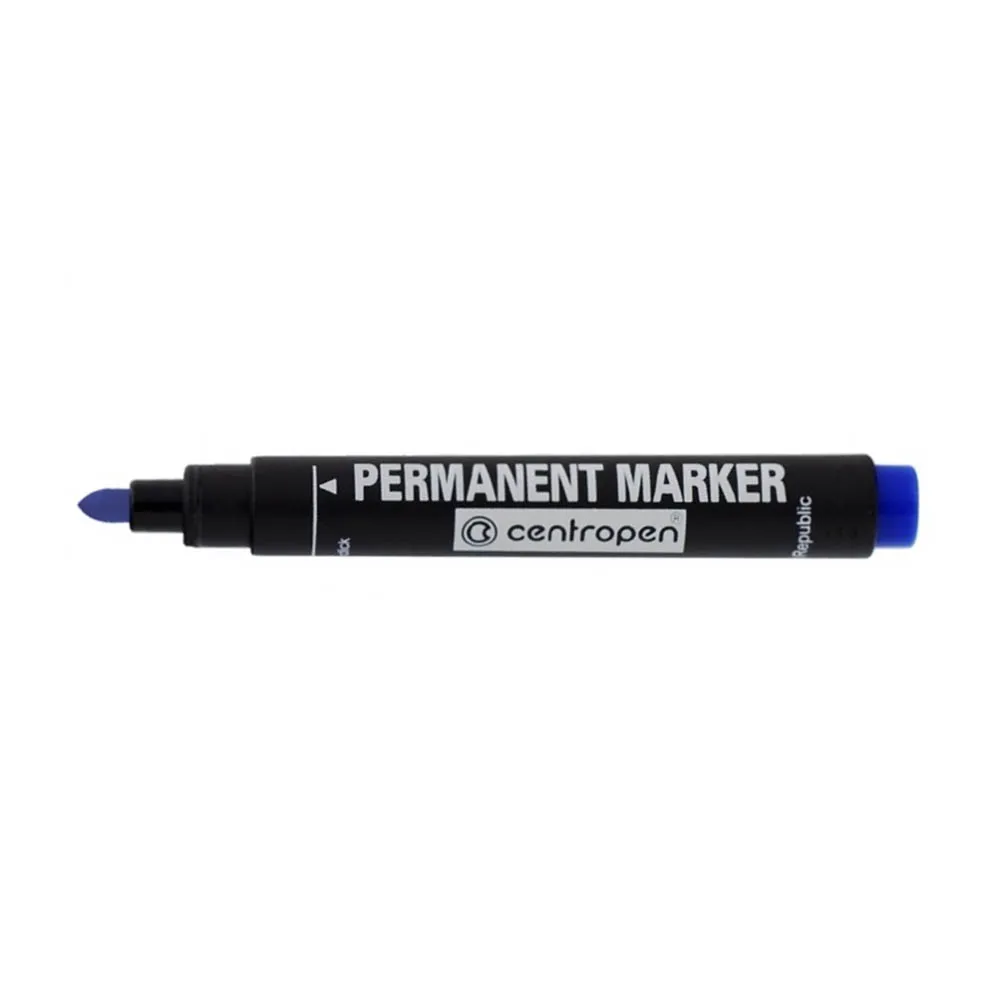 Centropen Permanent marker CENTROPEN 8566 2mm obli vrh plavi Slika 1