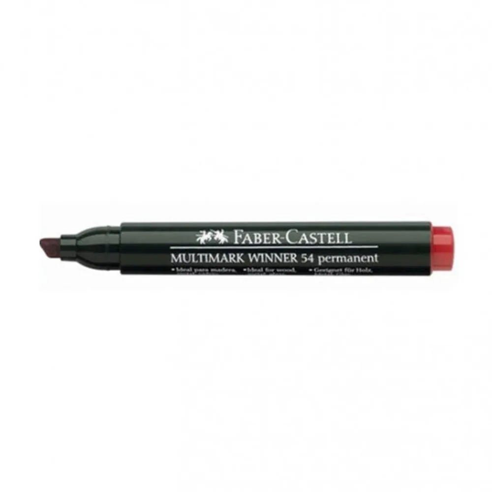 Permanent Marker Faber Castell crveni kosi vrh 54 08233 (157921) Slika 1