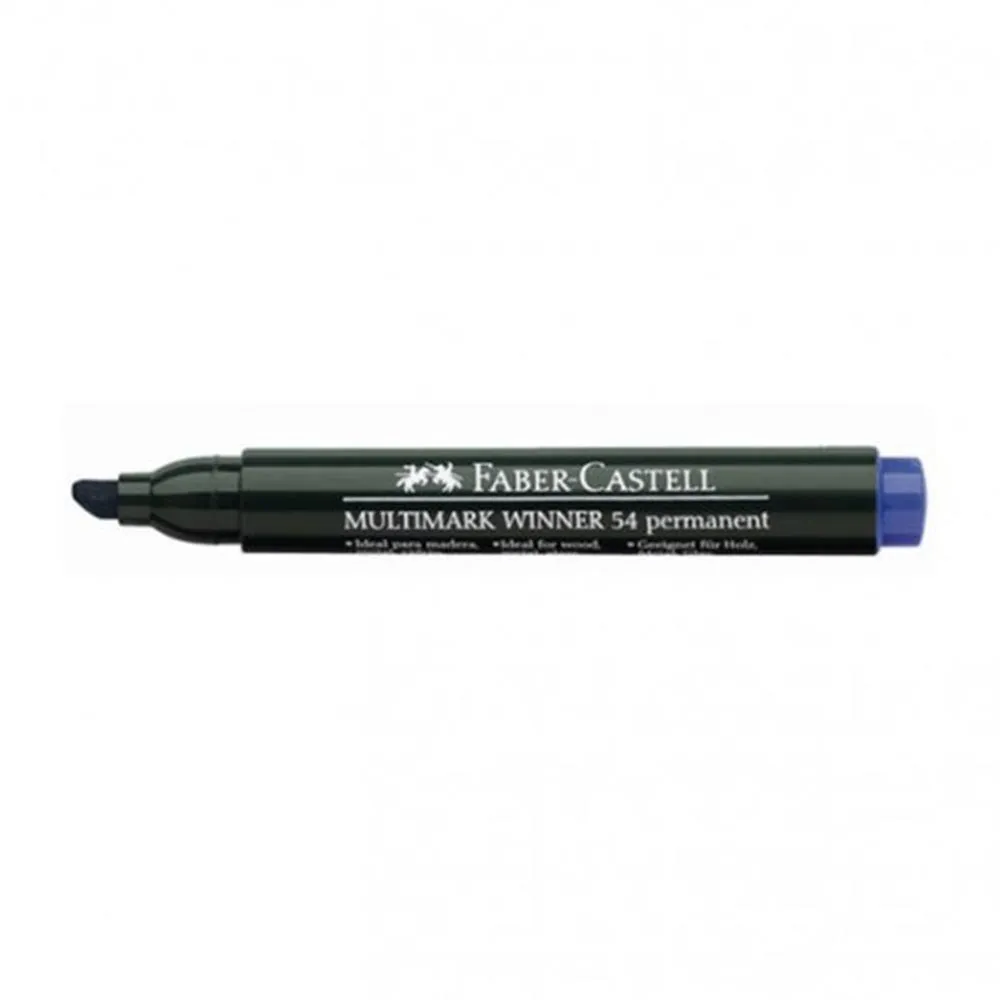 Permanent Marker Faber Castell plavi kosi vrh 54 08231 (157951) Slika 1