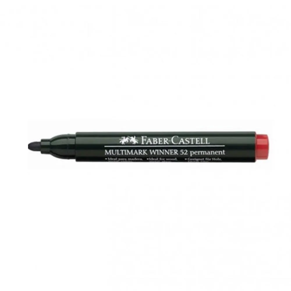 Permanent Marker Faber Castell crveni obli 52 13863 (157821)- Slika 1