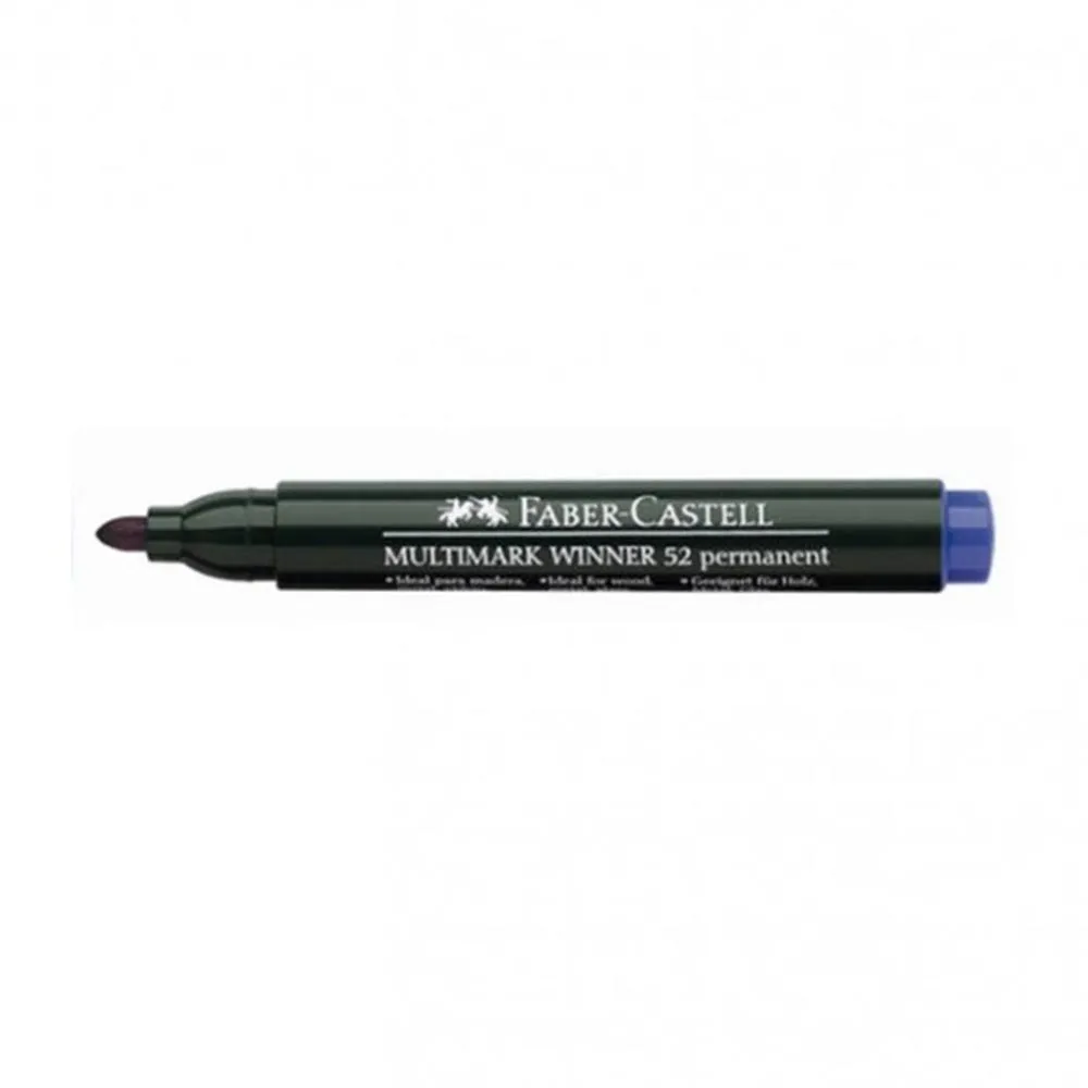 Permanent Marker Faber Castell plavi obli 52 13864 (157851)- Slika 1